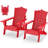 Set Of 2 Folding-Adirondack-Chairs With Connecting Tray-208599163