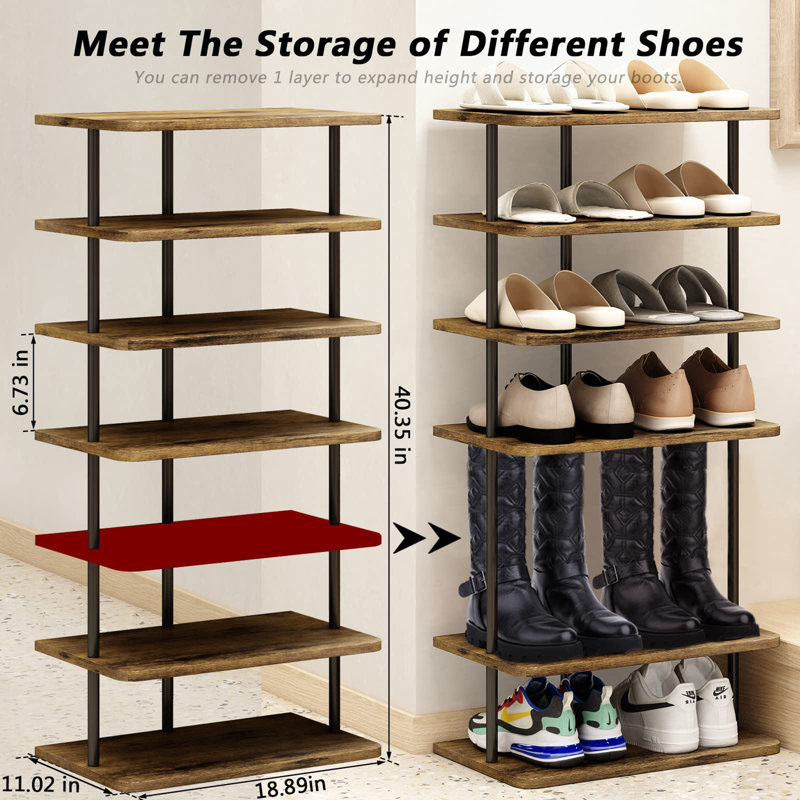 14 Pair Shoe Rack