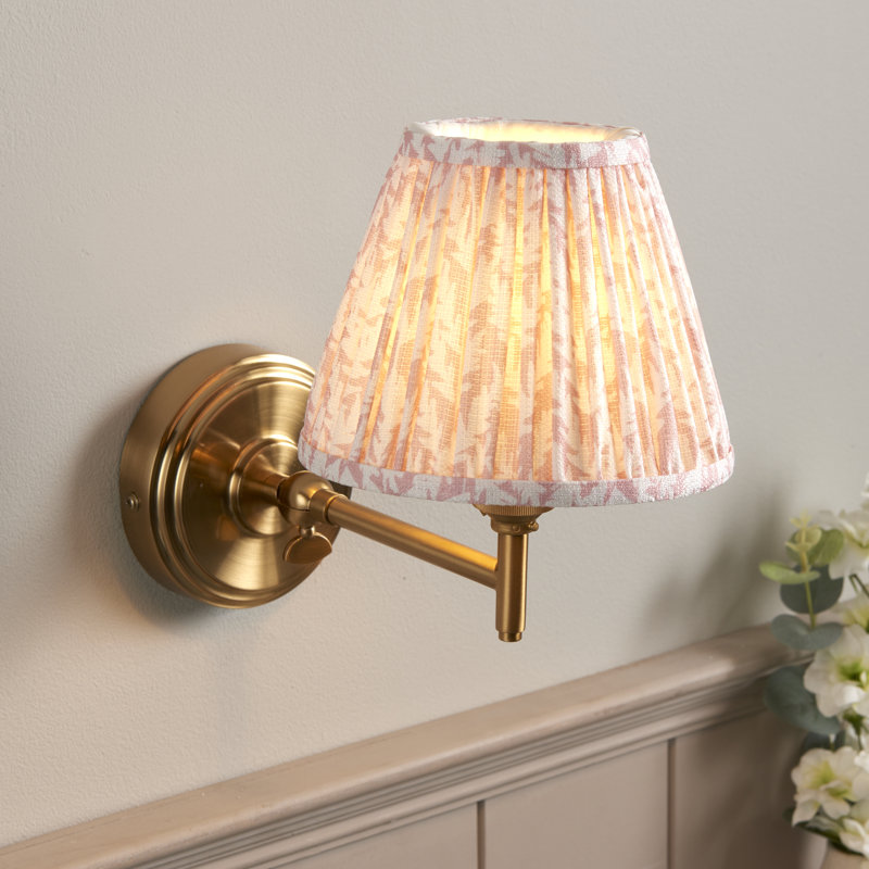Step Fold Armed Sconce, Peachy Keen