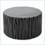 Table basse ronde à texture ondulée avec structure MGO résistante aux intempéries-2043659048