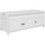 Banc de rangement TREXM avec 3 portes à volets, blanc-888478207