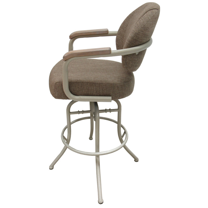 Tabouret de bar et de comptoir Adina, Beige, Beige bassin, Tabouret de bar (siège d'une hauteur de 30 po)