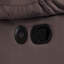 Causeuse manuelle 1pc avec accoudoirs rembourrés et rembourrés à l'horizontale Usb port chocolat finition principale mobilier de salon-1555068284
