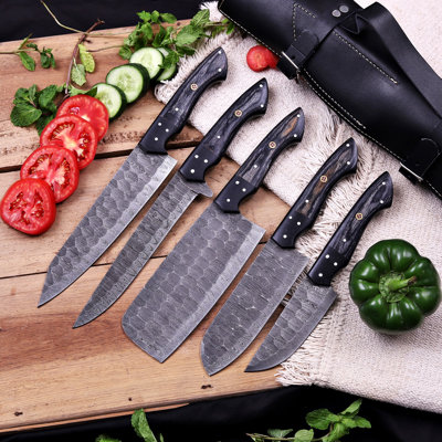 Damascus Steel Chef Set 5 Pcs