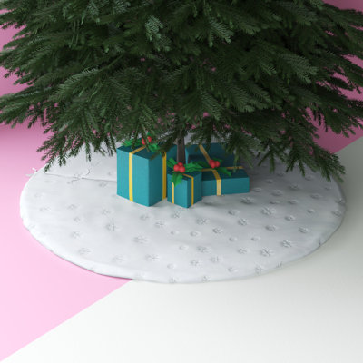 Solid Color Satin Tree Skirt