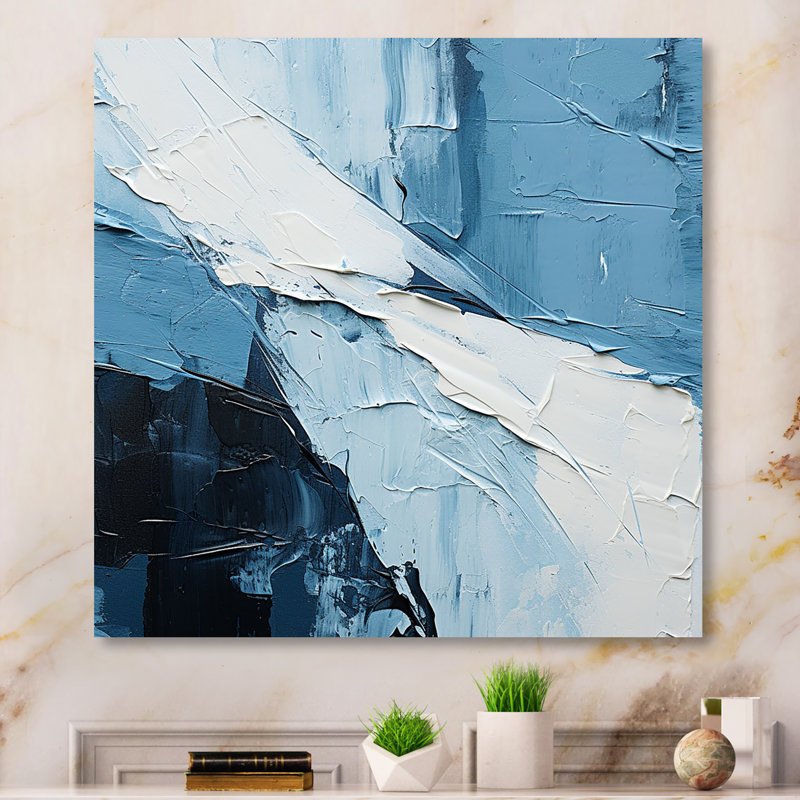 "Minimalisme scandinave harmonie" sur métal, H 24 po x l 24 po x P 1 po