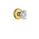 Grandeur Georgetown Rosette Single Dummy with Chambord Crystal Door Knob