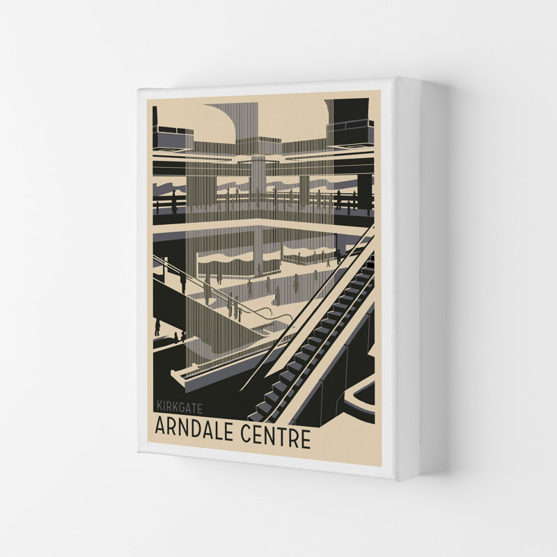 Kirkgate Arndale Centre by Richard O'Neill - Wrapped Canvas Print, 50cm H x 40cm W x 4cm D