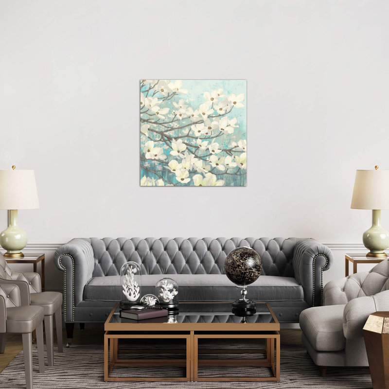 Dogwood Blossoms II by James Wiens - Wrapped Canvas Print, 66.04 cm H x 66.04 cm W x 3.175 cm D