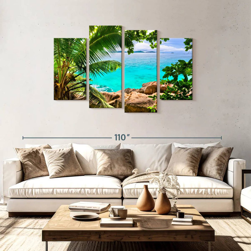 Paysage Gillard Seychelles, H 48 po x l 75 po