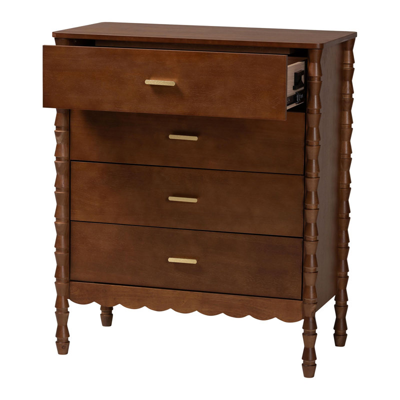 Commode à 4 tiroirs Baxton Studio Montemayor