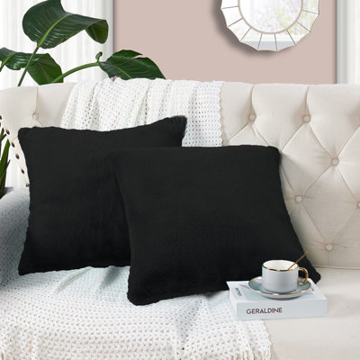  Faux Fur Throw Square Pillow Cover