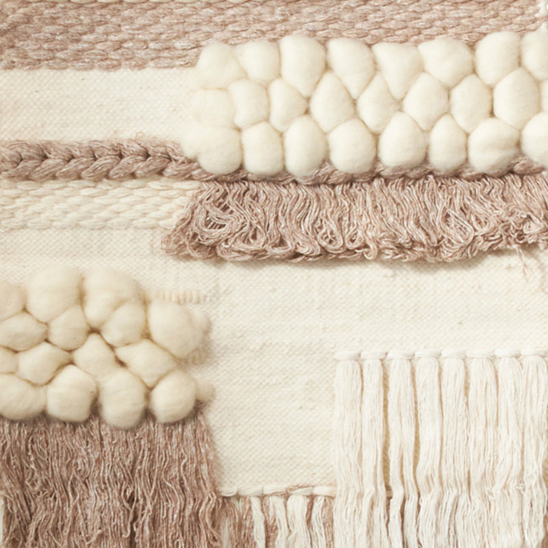 Conception en tissu mélangée tissée avec une tringle incluse
