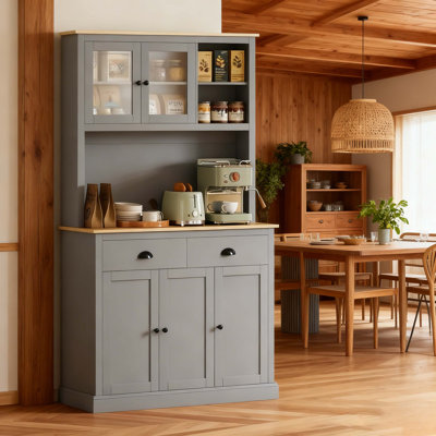71" Tall Pantry Cabinet Freestanding Kitchen Cabinet