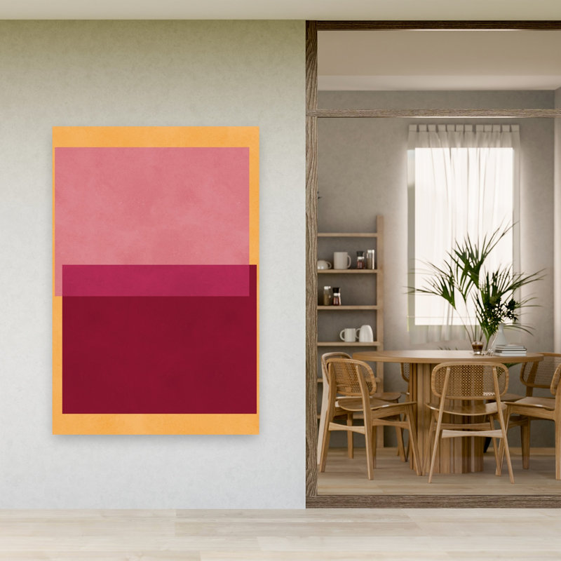 Desert Hues Abstract Abstract Contemporary Wall Art Print 1 Piece Wrapped Canvas Wall Art, 152.4cm H x 101.6cm W