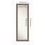 Miroir mural de porte en bois non biseauté étroit et moyen, pia