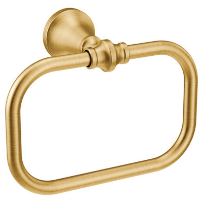 Biutimarden Wall Mounted Towel Ring - Rustproof Brass Oval Towel Holder For Bathroom