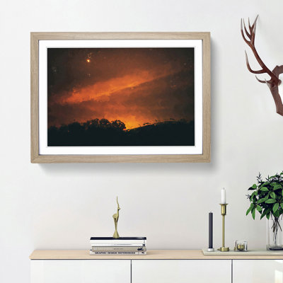 Orange Sky - Picture Frame Graphic Art Print