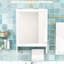 Armoire de rangement murale avec rangement dissimulé, charnières à fermeture en douceur et barre à serviettes-1236719517
