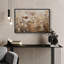 «Neutral Toned Dried Wildflowers Field», reproduction d'art sur toile encadrée-405333727-405333718