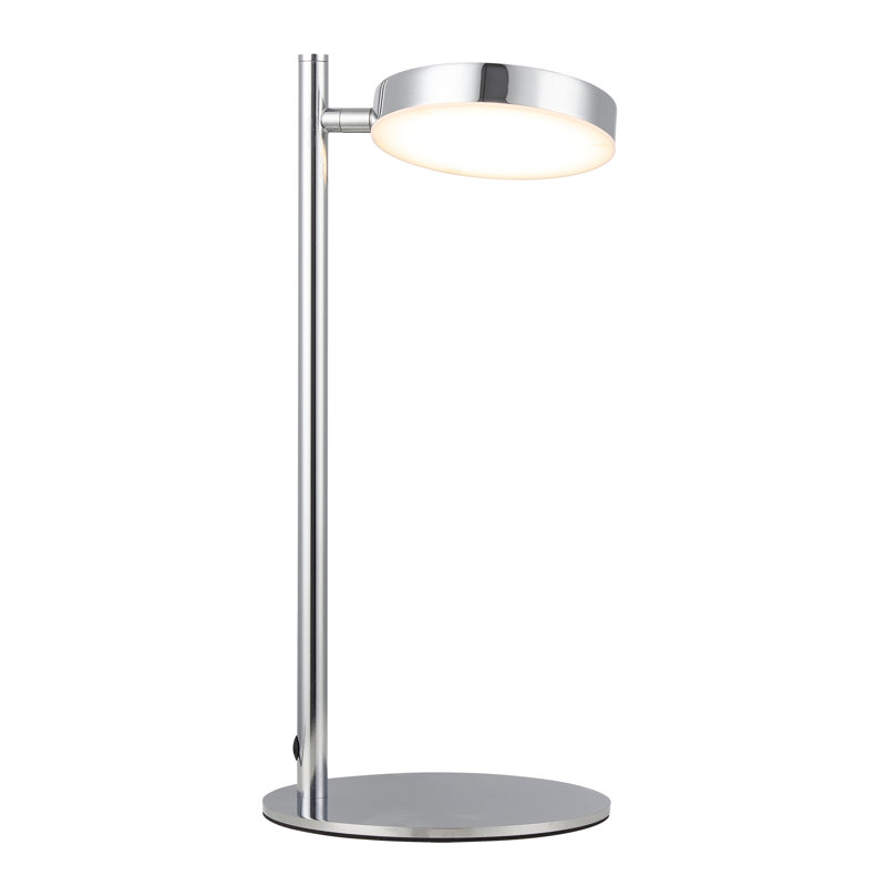 Koralle Metal Desk Lamp, Satin Chrome