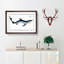 Blue Shark by M.E. Bloch - Picture Frame Painting Print on MDF-55544390-55544391