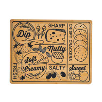 Wood Cutting Board for Kitchen, Dishwasher Safe, Dual-Sided with Juice  Groove,17.3 x 12.8, 17.5-Inch x 13-Inch - Food 4 Less