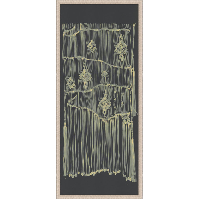 Macrame On Gray 2 Print