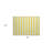 2' X 3' Yellow and White Striped Washable Indoor Outdoor Area Rug
