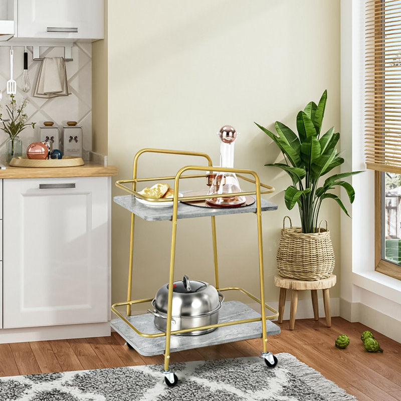 Duharte Metal Bar Cart
