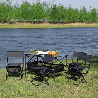 Ensemble repas extérieur pour 4 personnes Keviona