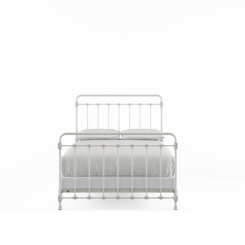 160 Picket Fence Bed | Complete Standard, Matte White, Queen