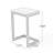 End Table, Small Side Table, C Shaped End Table, Wood Side Table, Metal Side Table