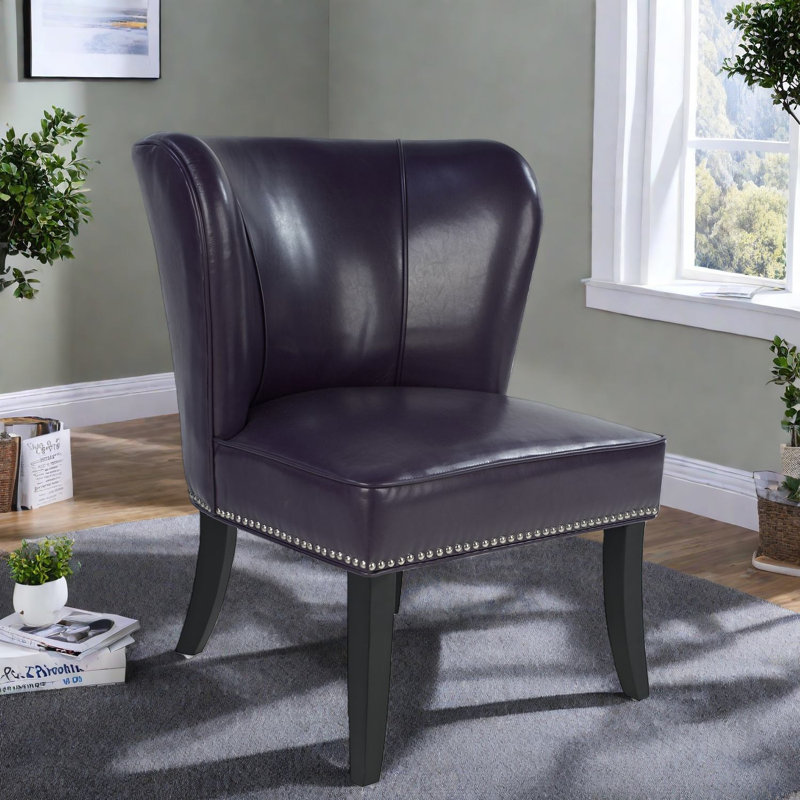 Fauteuil d'appoint confortable en cuir Pu