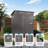 5X3 FT Metal Outdoor Storage Shed, Tool Shed With Pitched Roof And Lockable Door Compact Metal Tool Shed For Garden, Backyard, Patio, Everyday Sundries And Bike Storage, Gray