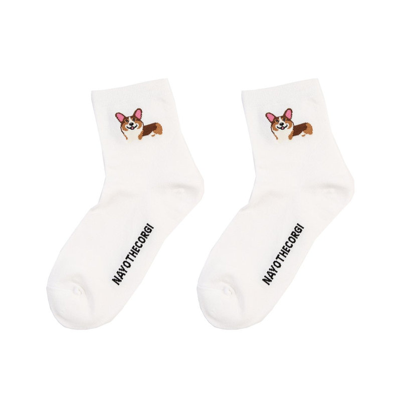 Chaussettes Happy Face Corgi