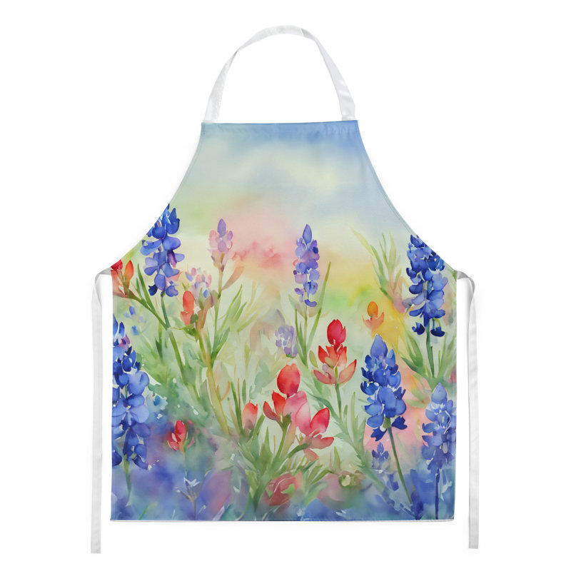 Iris du Tennessee en tablier aquarelle, Bluebonnets mauves au Texas