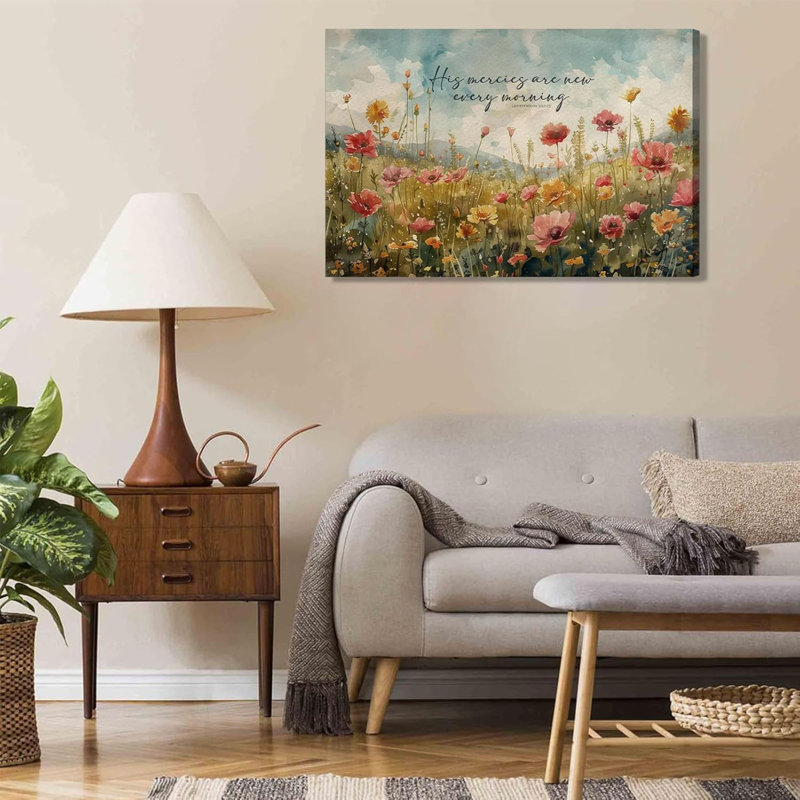 Art floral sur toile Christian