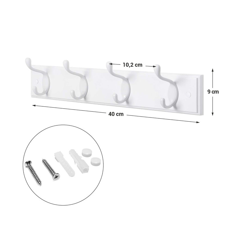 Thuy Wall 4 - Hook Wall Mounted Coat Rack
