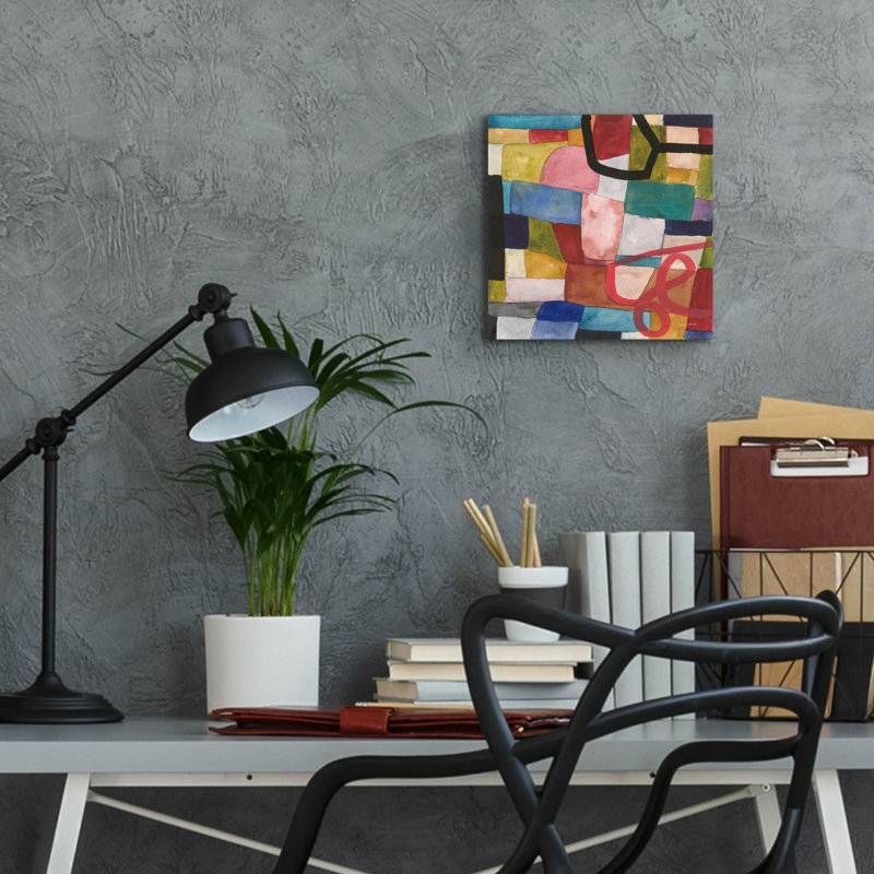  «Freeway 6» par Cheryl Warrick, art mural en verre acrylique, 12 po x 12 po