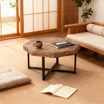 Wood Octagonal Coffee Table