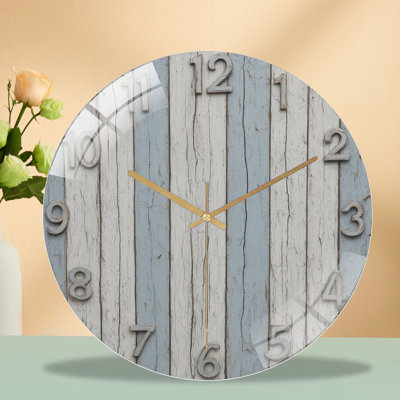 Horloge murale avec chiffres dorés - horloge murale 12 po