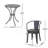 Charming 3-Piece Metal Bistro Set-1987355846