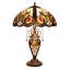CHLOE Lighting Lampe de table victorienne à 3 lumières à double éclairage de style Tiffany 3 lumières LENNON