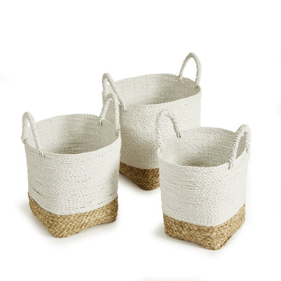 Madura Handmade Seagrass Decorative Basket Set
