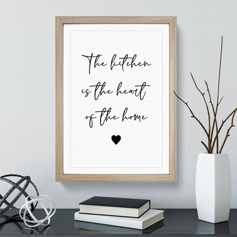 Kitchen in the Heart of the Home - Framed Print, Oak Framed, 90cm H x 65cm W x 2cm D