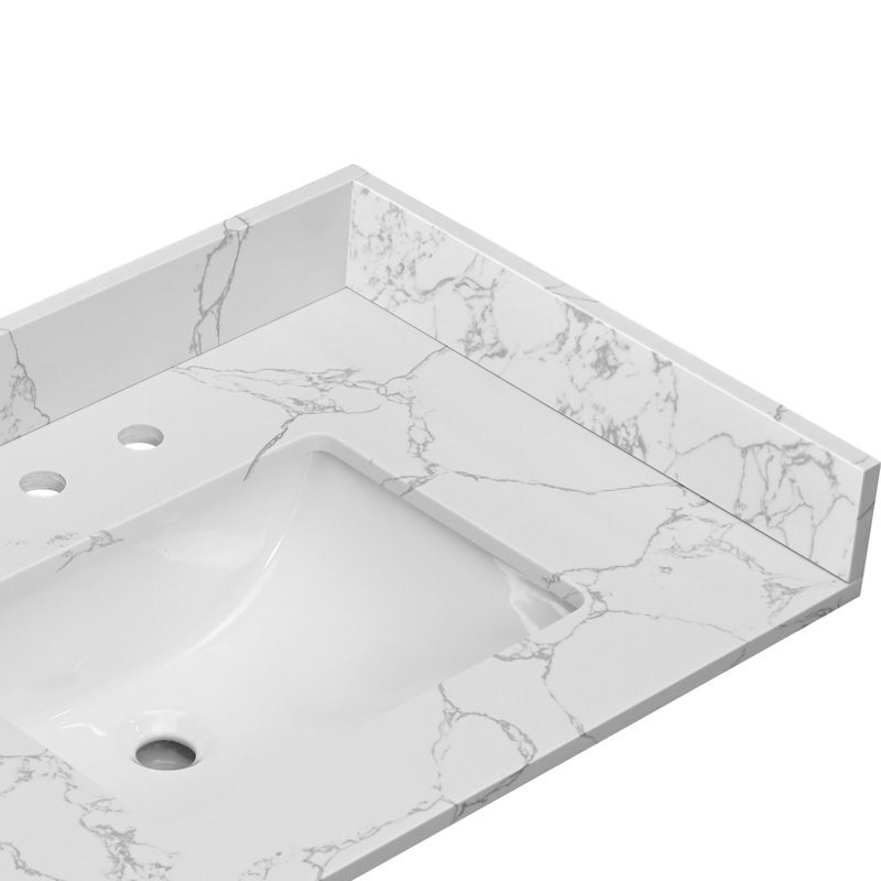 21 po X P 4 po Dessus de meuble-lavabo latéral en pierre H