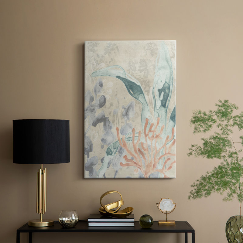 Océan dentelle II - galerie Cavas sur mesure, H 18 po x l 12 po