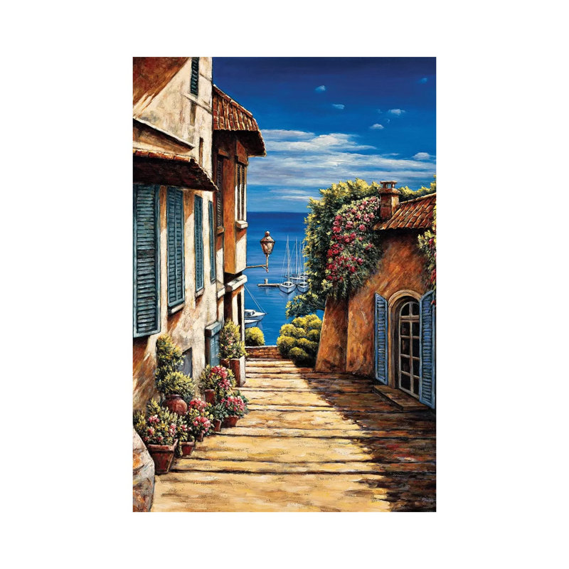 Antibes 1 Piece Wrapped Canvas Wall Art, 30.48 cm H x 45.72 cm W
