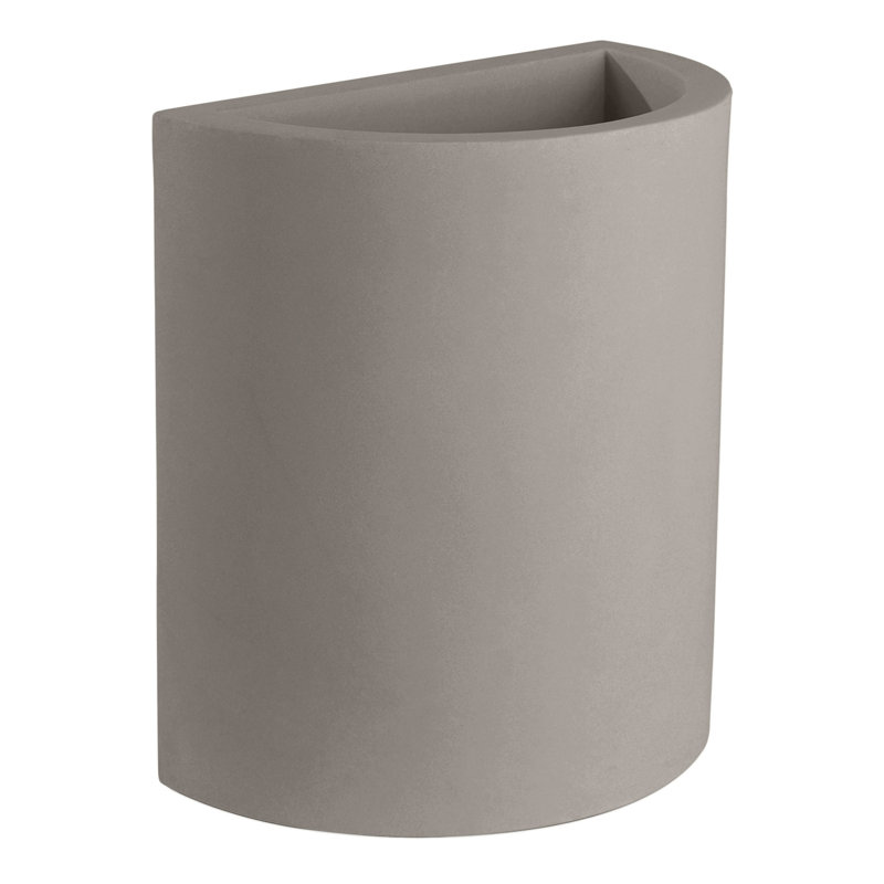 Pot à fleurs en résine Medio, Taupe
